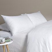 Наволочка готельна страйп-сатин Ideia біла