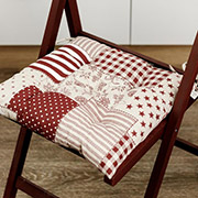 Подушка на стул Пэчворк бордо Хозяйка Прованс