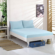 Простирадло трикотажне однотонне на гумці Mint Good-Dream м'ятний