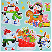 Наклейки новорічні для вікон лазерні YES! Fun +801039