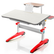 Стіл Mealux Ferrari Red з полицею BD-S50 M BD-150 F/R + BD-S50 M