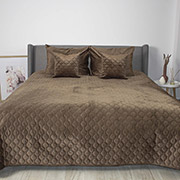 Покривало Ромб круглий Velour ТЕП шоколадний