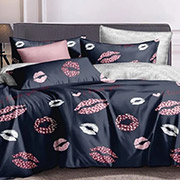 Комплект постільної білизни бязь Поцілунки 2 100677