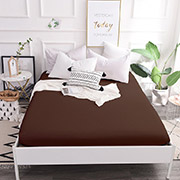 Простирадло на гумці MirSon бязь 19-1217 Chocolate Perla