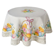 Скатертина гобеленова кругла Великоднє диво Chick Lefard