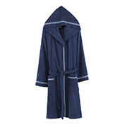 Халат чоловічий Arya з капюшоном Lucian A107289 темно-синій