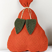 Декоративна подушка-груша 40 см Прованс помаранчевий