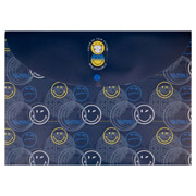 Папка-конверт пластиковая на кнопке А4 Smiley World Yes 492195