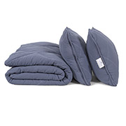 Набір зимова ковдра та 2 подушки Colors in Comfort denim Penelope денім