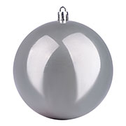 Новогодняя игрушка Шар перламутровый Yes! Fun 973501 серый 10 см