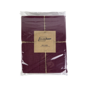 Простынь на резинке Muslin SoundSleep Burgundy бургунди