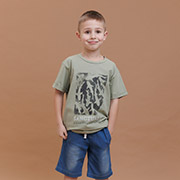 Футболка для хлопчика ФБ979 супрем Бембі V00-хакі