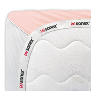 Простирадло на гумці сатинова Aero Light Peach Sonex