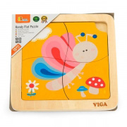 Дерев'яний міні-пазл Viga Toys Метелик, 4 ел. 50136