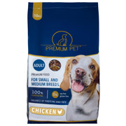 Корм полноценный сухой для собак средних и крупных пород с курицей 10 кг Premium Pet 4820232351376