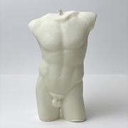 Свічка воскова фігура чоловіча біла