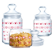 Набір банок 3 предмети 0.5, 0.75, 1 л Club Love Basket Luminarc X1078