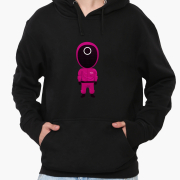 Худі чоловічий Коло Робочий Гра в кальмара Squid Game MobiPrint 9225-3358 чорний