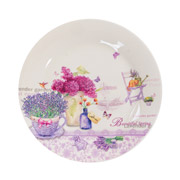 Тарілка порцелянова 21 см Лаванда Lefard 858-0048