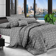 Постільна білизна Абстракція сіра полікоттон Selena 600270
