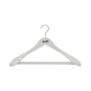 Вішалка для важкого одягу з гумовою стрічкою на перекладині 43,0х6,5 см Viland FS24600 / W біла