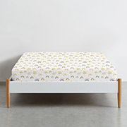 Простирадло на гумці Rainbow Star Yellow ранфорс Cosas висота 20 см