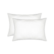 Набір із двох однотонних бязевих наволочок Home Line 120 білий