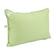 Подушка Руно з бамбуковим волокном в чохлі з мікрофібри з кантом салатова