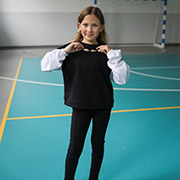 Легінси ШР845 трикотаж Бембі Y00-чорний