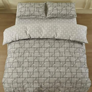 Комплект постільної білизни Gloria Ardesto сатин Геометрія сірий