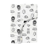 Простынь на резинке в детскую кроватку Animals Cosas ранфорс