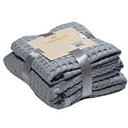 Набір рушників вафельних 3D Ярослав сірий