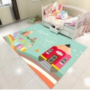 Килимок у дитячу прямокутний Homytex Beautiful word