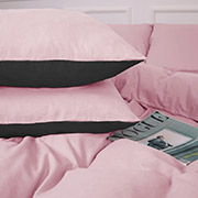 Наволочка 002-008 Black Pink фланель MirSon