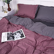 Постільна білизна Fenilla 30-0008 + 30-0011 сатин-страйп MirSon