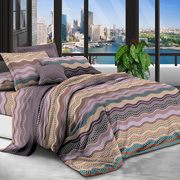 Постільна білизна Різнокольорові смуги полікоттон Selena 600280