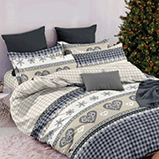 Постільна білизна Зимові візерунки 102811 бязь-люкс Selena