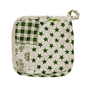 Прихватка кухонна Печворк зелений Господиня Прованс