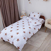 Підліткова постільна білизна Soft Dreams бязь Зірки какао ТЕП