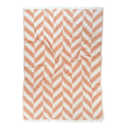 Плед-накидка Barine Fishbone throw orange помаранчевий