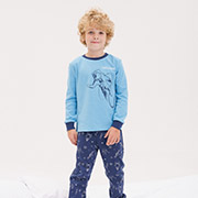 Піжама для хлопчика ПЖ53 інтерлок Бембі 485-блакитний-синій