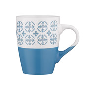 Чашка керамічна 320 мл Ornament Ardesto AR3045BL синьо-біла