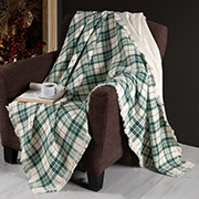 Плед бавовняний Plaid green First choice