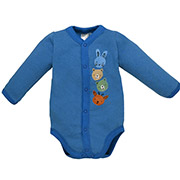 Боді для хлопчика 1402351міс футер Татошка синій