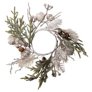 Венок декоративный 32 см с белыми шарами Yes! Fun 974779