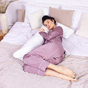 Подушка для вагітних і відпочинку Г-подібна 8454 Velvet Line 28-0001 White MirSon