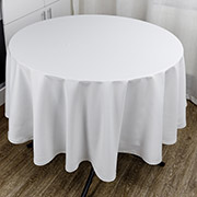 Скатертина кругла Kelly біла Прованс