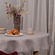 Скатертина кругла Jordan Sonex сіра