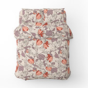 Постільна білизна з бязі Весняний вечір Home Line помаранчевий