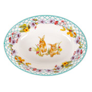 Блюдо порцелянове 18х13 см Funny bunny Lefard 985-175
